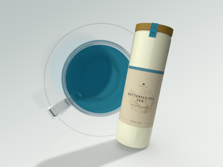 Packaging Design und Brand Design für eine neue Teemarke. 3D MockUp