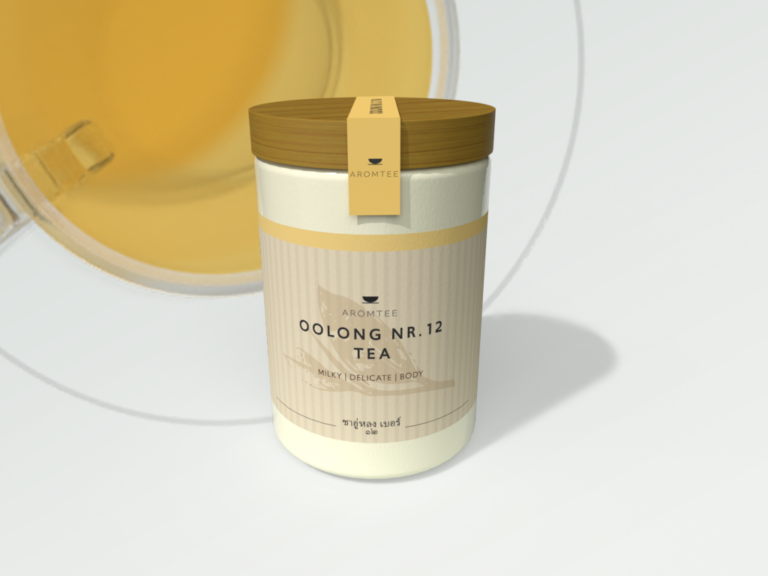 Packaging Design und Brand Design für eine neue Teemarke. 3D MockUp